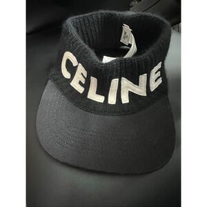 Celine Women Hat Cap Wool Angola Sun Visor Limited Edition VHTF Rare Popular Pro